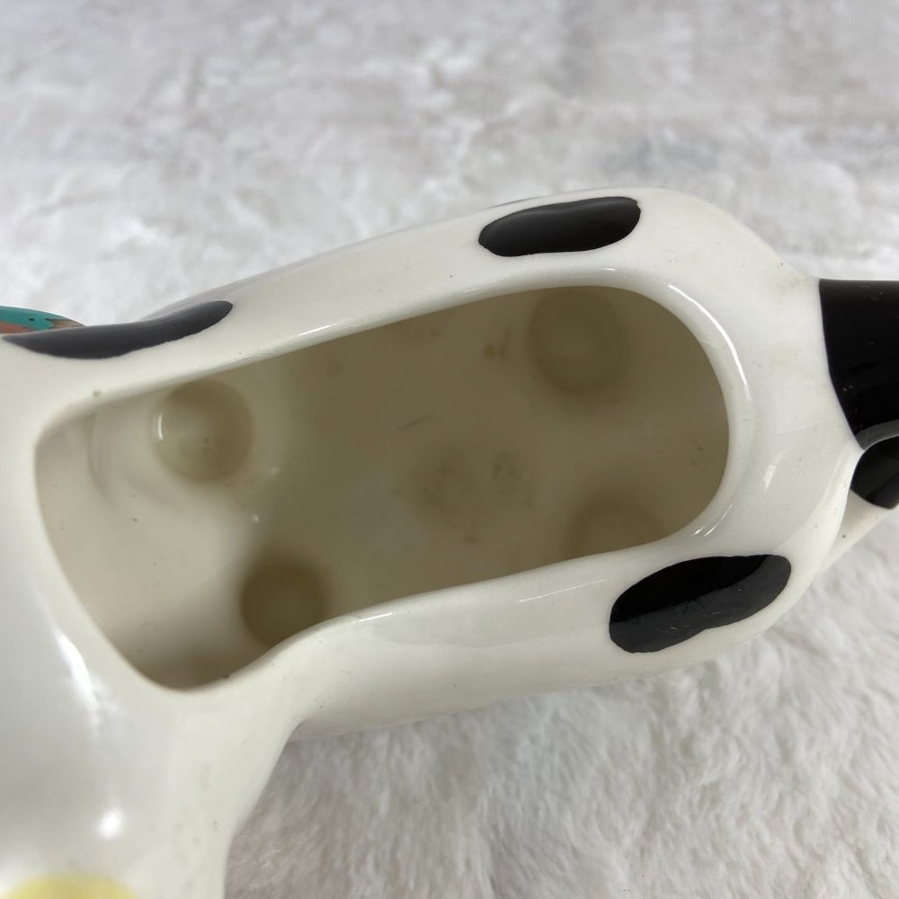 Houston Harvest Cute Vintage Porcelain Ceramic Holstein Cow Creamer Pitcher - Picture 7 of 10